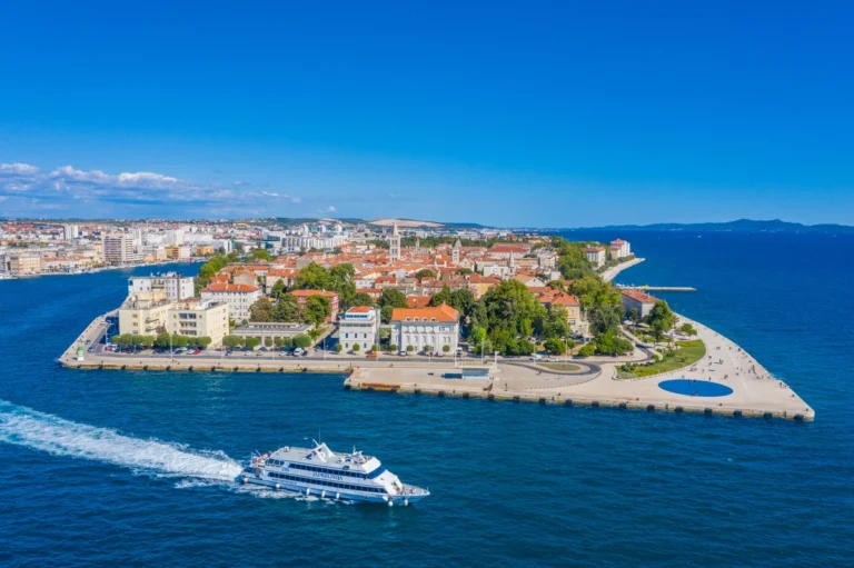 Zadar region ariel